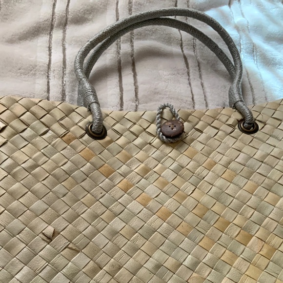 Banig Straw Tote Bag NEW! - Picture 3 of 6